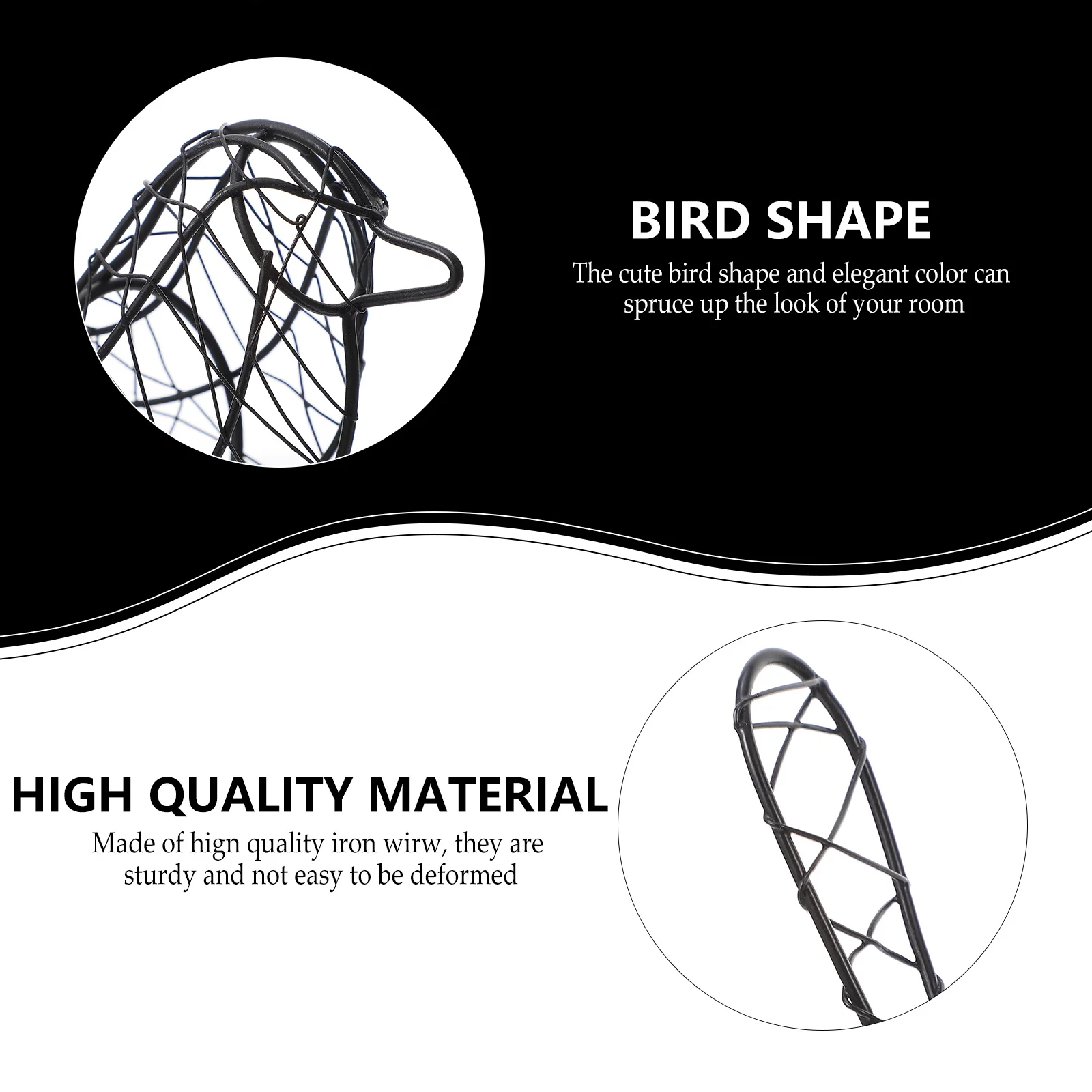 2 pcs Iron Wire Bird Shape Desktop Decor Metal Craft Ornament For Home Living Room Garden Decoration Lightweight Sturdy
2 pcs Iron Wire Bird Shape Desktop Decor Metal Craft Ornament For Home Living Room Garden Decoration Lightweight Sturdy