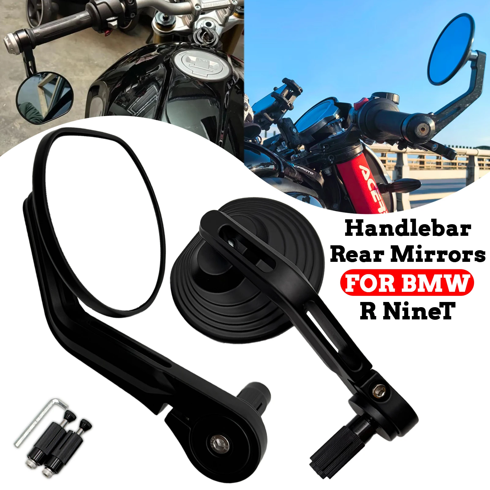For BMW R NineT R NINET Urban G/S R NINE T Pure R NineT Scrambler Motorcycle Handlebar Rear Mirrors R NineT Side Rear Mirrors
For BMW R NineT R NINET Urban G/S R NINE T Pure R NineT Scrambler Motorcycle Handlebar Rear Mirrors R NineT Side Rear Mirrors