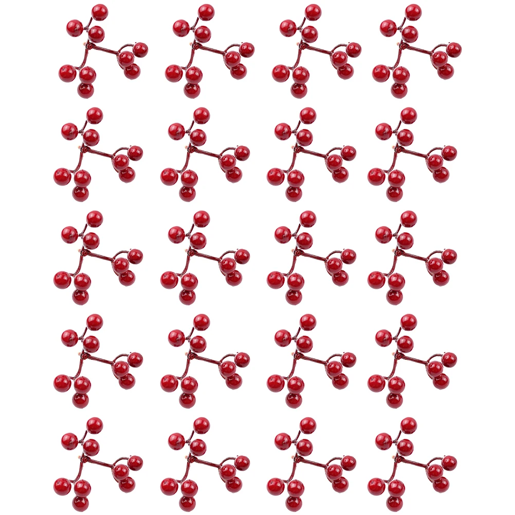 20 Pcs Red Berry Christmas nament Iron Wire Artificial Berries Plant Decor Simulation Fruits Holiday DIY
20 Pcs Red Berry Christmas nament Iron Wire Artificial Berries Plant Decor Simulation Fruits Holiday DIY