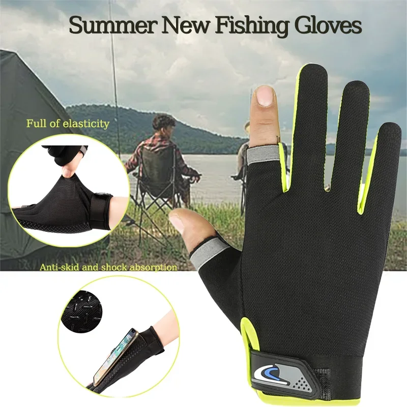 Summer Fishing Gloves Anti-Slip Touchscreen - Sun-Proof Breathable UV Protection Cycling Fitness for Men/Women Angling & Outdoor
Summer Fishing Gloves Anti-Slip Touchscreen - Sun-Proof Breathable UV Protection Cycling Fitness for Men/Women Angling & Outdoor
