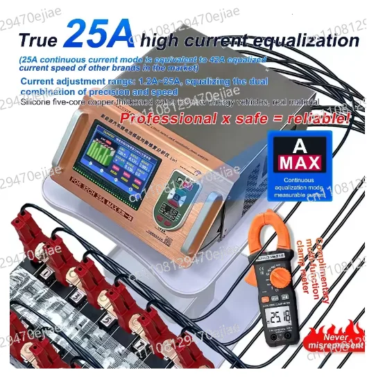 SUNKKO D2524C/D2532C Battery Analyzer & Equalizer -2-32S LFP/LiFePO4 Battery Balancer, Charger&Repair Tool for Vehicle Batteries
SUNKKO D2524C/D2532C Battery Analyzer & Equalizer -2-32S LFP/LiFePO4 Battery Balancer, Charger&Repair Tool for Vehicle Batteries