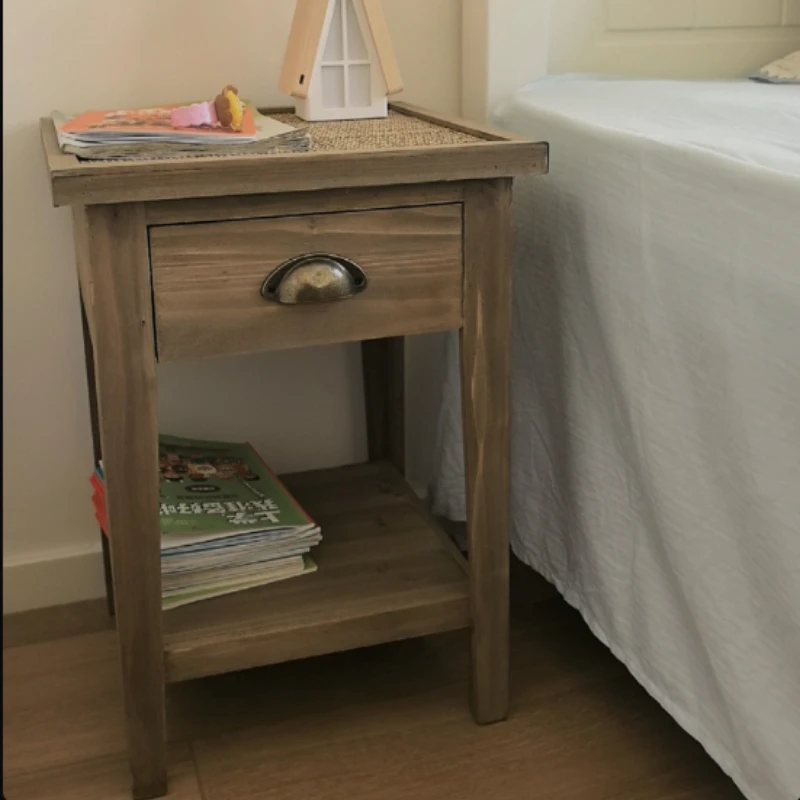 Handmade Solid Wood Nightstand, Log Style Storage Cabinet, Vintage Rustic Farmhouse Side Cabinet - Natural Bedroom Organizer
Handmade Solid Wood Nightstand, Log Style Storage Cabinet, Vintage Rustic Farmhouse Side Cabinet - Natural Bedroom Organizer