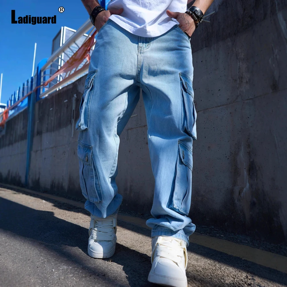 Sexy Cargo Straight Leg Jeans Pants Mens Casual Denim Pantalons 2026 European and American style Fashion Ankle-Length Trousers
Sexy Cargo Straight Leg Jeans Pants Mens Casual Denim Pantalons 2026 European and American style Fashion Ankle-Length Trousers