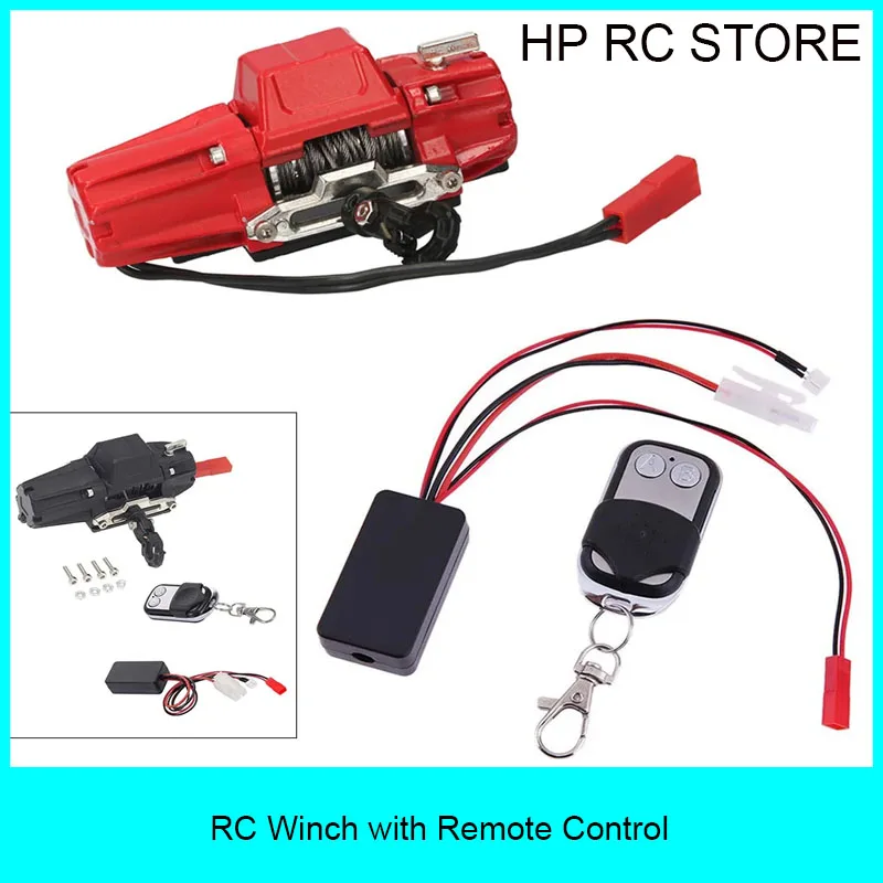 RC Car Metal Winch with Wireless Remote Controller for 1:10 RC Crawler Truck Axial SCX10 90046 TRX4 TRX6 Redcat Gen8
RC Car Metal Winch with Wireless Remote Controller for 1:10 RC Crawler Truck Axial SCX10 90046 TRX4 TRX6 Redcat Gen8