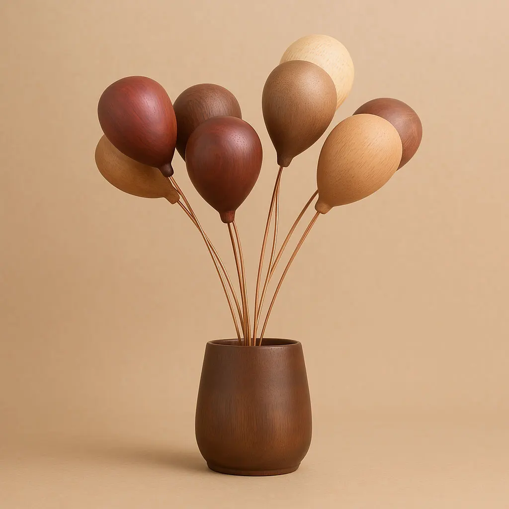 6 inch Handmade Solid Wood Balloon Vase Ornament Creative Home Decor Car Accessory Gift
6 inch Handmade Solid Wood Balloon Vase Ornament Creative Home Decor Car Accessory Gift