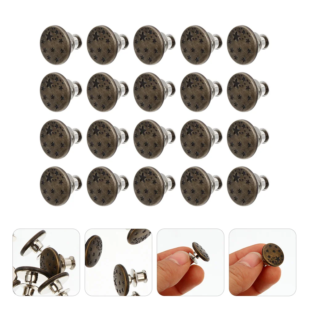30 Pcs Nail-free Detachable Buckle Pants Button Buttons Jeans Pin for Replacement Alloy Accessories
30 Pcs Nail-free Detachable Buckle Pants Button Buttons Jeans Pin for Replacement Alloy Accessories