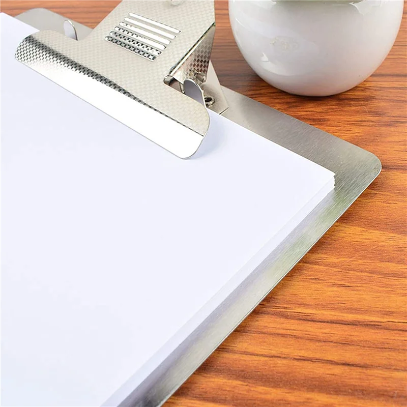 3X File Folder Metal Clipboard A4 Stainless Steel Clip Board Organizer Binder Board Menu Splint For Office School Teach-Y18A
3X File Folder Metal Clipboard A4 Stainless Steel Clip Board Organizer Binder Board Menu Splint For Office School Teach-Y18A
