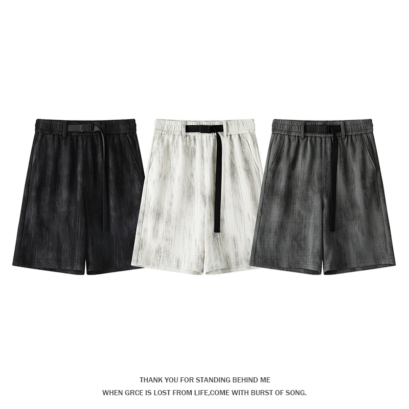 Textured Shorts for Men's Summer 2026 New American Tie-dye Ice Silk Five-point Pants Loose Casual Sports Casual Straight Pants
Textured Shorts for Men's Summer 2026 New American Tie-dye Ice Silk Five-point Pants Loose Casual Sports Casual Straight Pants