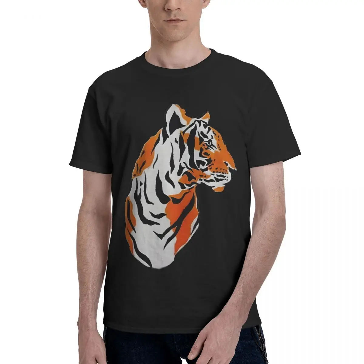 Hand Painted, Tiger, Plus Size 100% Cotton Casual Breathable Confortable Top Designer Clothes Men Funny Shirt
Hand Painted, Tiger, Plus Size 100% Cotton Casual Breathable Confortable Top Designer Clothes Men Funny Shirt