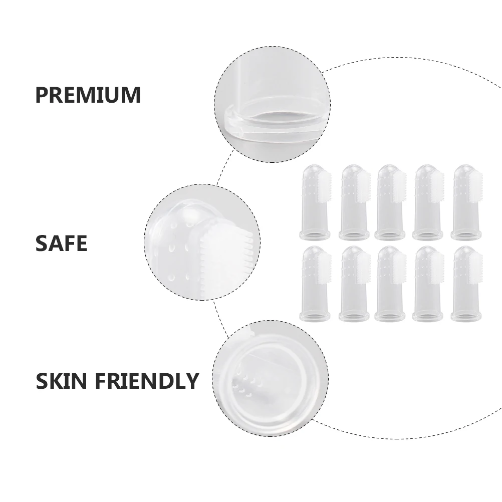20pcs Finger Toothbrush Pet Oral Cleaning Tool Silicone Double Sided Dog Cat Teeth Gums Massage Bumps for Baby Adult
20pcs Finger Toothbrush Pet Oral Cleaning Tool Silicone Double Sided Dog Cat Teeth Gums Massage Bumps for Baby Adult