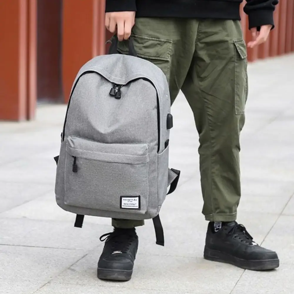 Oxford Cloth Men's Backpack with USB Port Waterproof Students School Bag Laptop Bag Travel Bag Simple Shoulder Bag Female/Male
Oxford Cloth Men's Backpack with USB Port Waterproof Students School Bag Laptop Bag Travel Bag Simple Shoulder Bag Female/Male