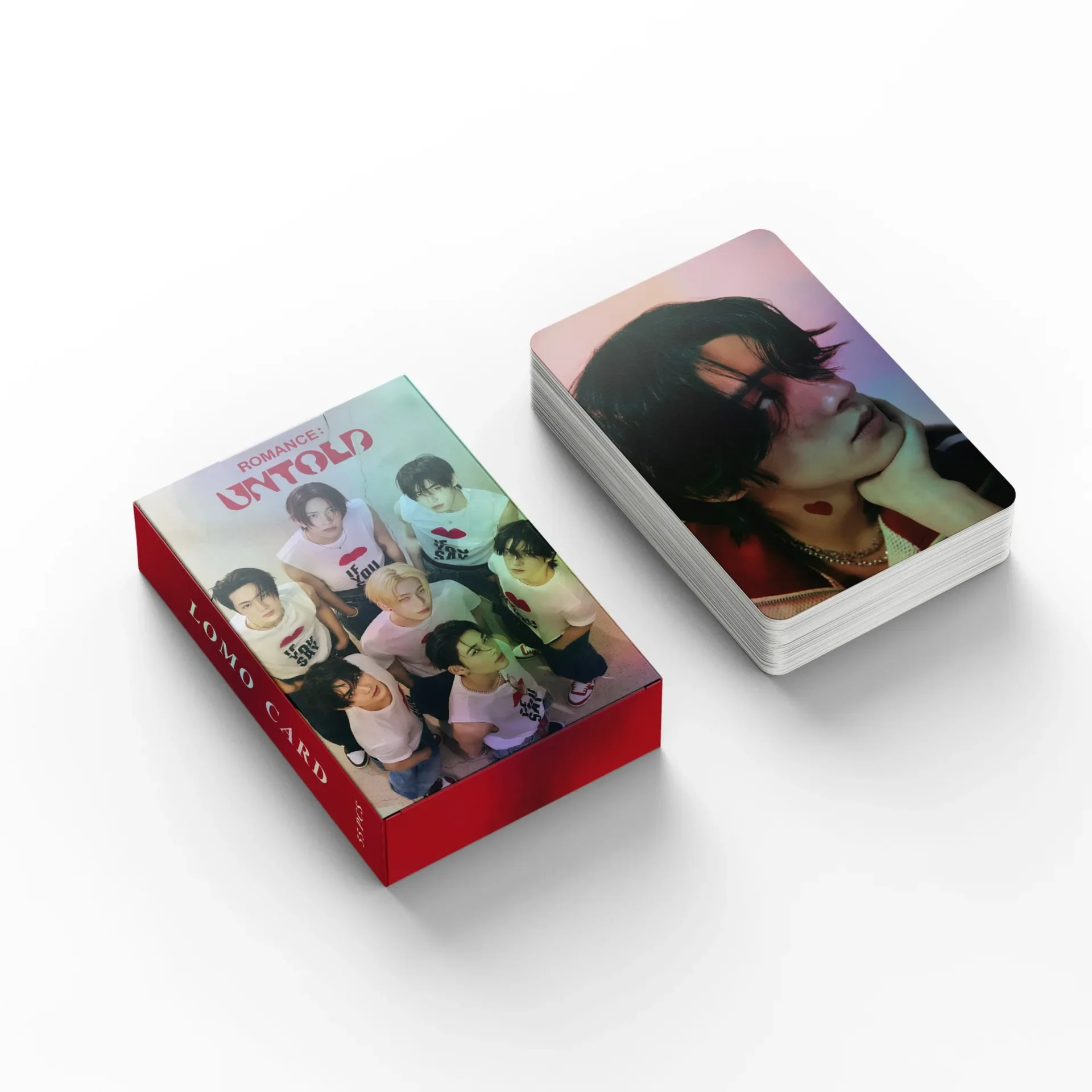 55Pcs Kpop Boys Idol New Album ROMANCE : UNTOLD Lomo Card Photocards High Quality Double Sided Printd Postcards Fans Collection
55Pcs Kpop Boys Idol New Album ROMANCE : UNTOLD Lomo Card Photocards High Quality Double Sided Printd Postcards Fans Collection