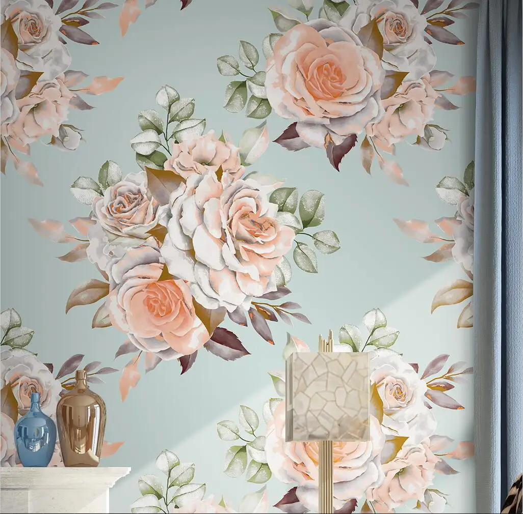 beibehang custom American pastoral rose flower Photo Wallpaperf for Living Room Bedroom TV Background wall paper wall stickers
beibehang custom American pastoral rose flower Photo Wallpaperf for Living Room Bedroom TV Background wall paper wall stickers