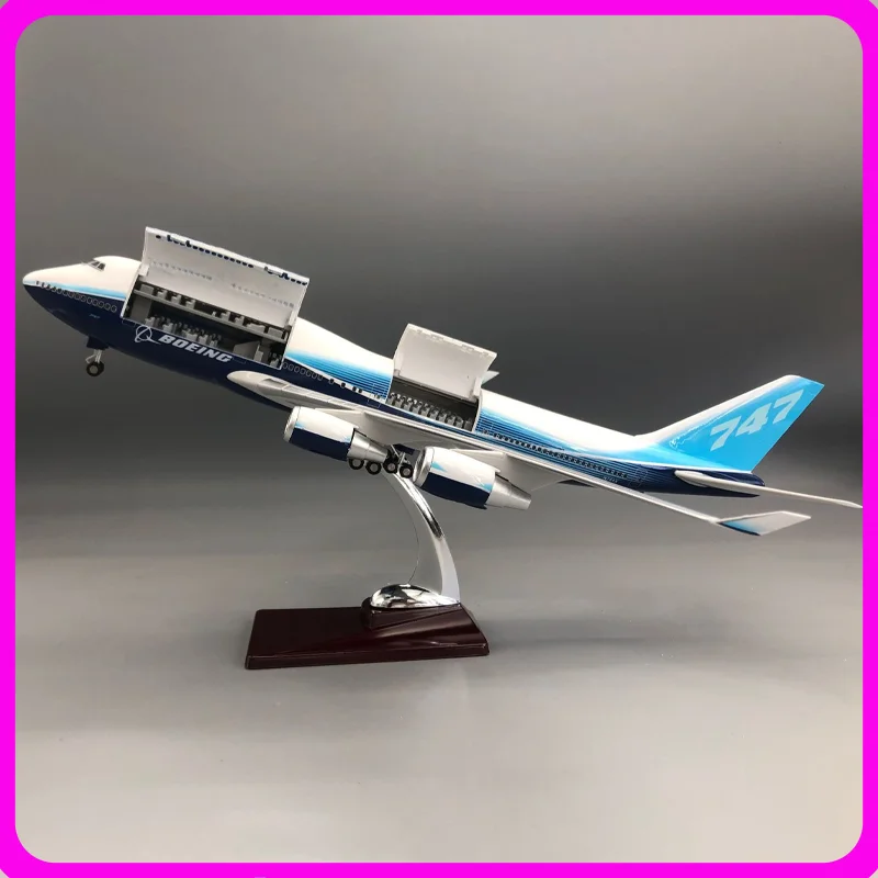Bo-Eing 747 Prototype Dual Doors 47cm Aircraft Model With Led Lights & Wheels Simulation Static Airplane Model Ornament
Bo-Eing 747 Prototype Dual Doors 47cm Aircraft Model With Led Lights & Wheels Simulation Static Airplane Model Ornament
