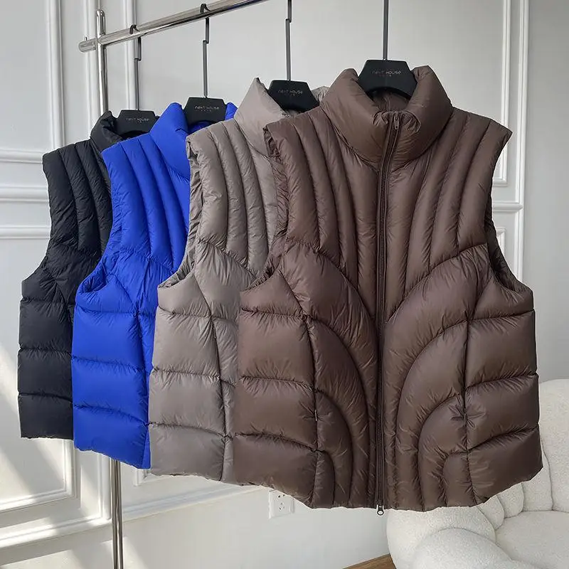 Thiened White Du пуховый жилет с воротником-стойкой High Ne Puffer Jaet Универсальная верхняя одежда Премиум-бренд Sle Commute Faion
Thiened White Du пуховый жилет с воротником-стойкой High Ne Puffer Jaet Универсальная верхняя одежда Премиум-бренд Sle Commute Faion