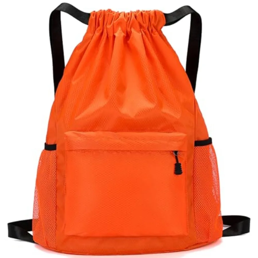 Drawstring Backpack, Gym Bag with Water Bottle Pocket, Waterproof String Backpack for Soccer, Basketball, Swim for Women Men
Drawstring Backpack, Gym Bag with Water Bottle Pocket, Waterproof String Backpack for Soccer, Basketball, Swim for Women Men