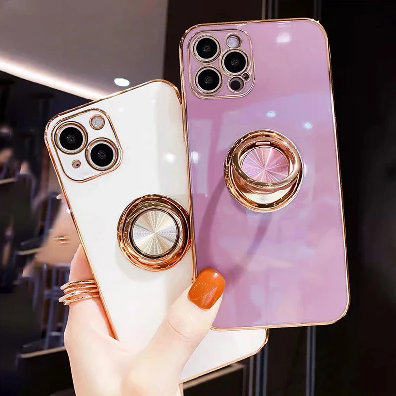 Luxury Ring Holder Phone Case For iPhone 11 12 13 14 15 Pro Max Mini X XR 7 8 Plus SE Stand Ring Soft Silicone Shockproof Cover
Luxury Ring Holder Phone Case For iPhone 11 12 13 14 15 Pro Max Mini X XR 7 8 Plus SE Stand Ring Soft Silicone Shockproof Cover