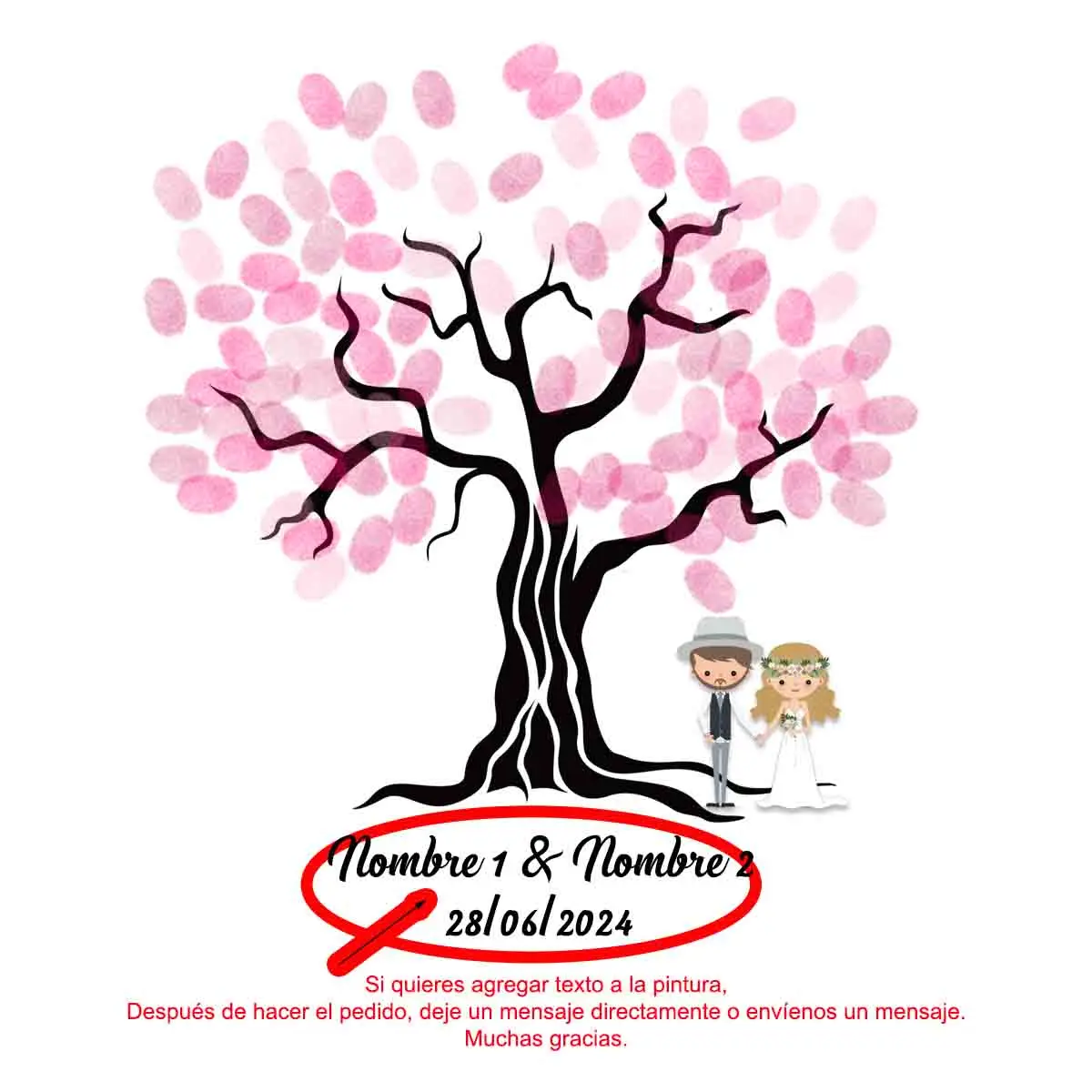 Romantic Couple DIY Fingerprint Sign-in Painting Is The Perfect Gift for A Custom Anniversary Wedding Engagement Souvenir
Romantic Couple DIY Fingerprint Sign-in Painting Is The Perfect Gift for A Custom Anniversary Wedding Engagement Souvenir