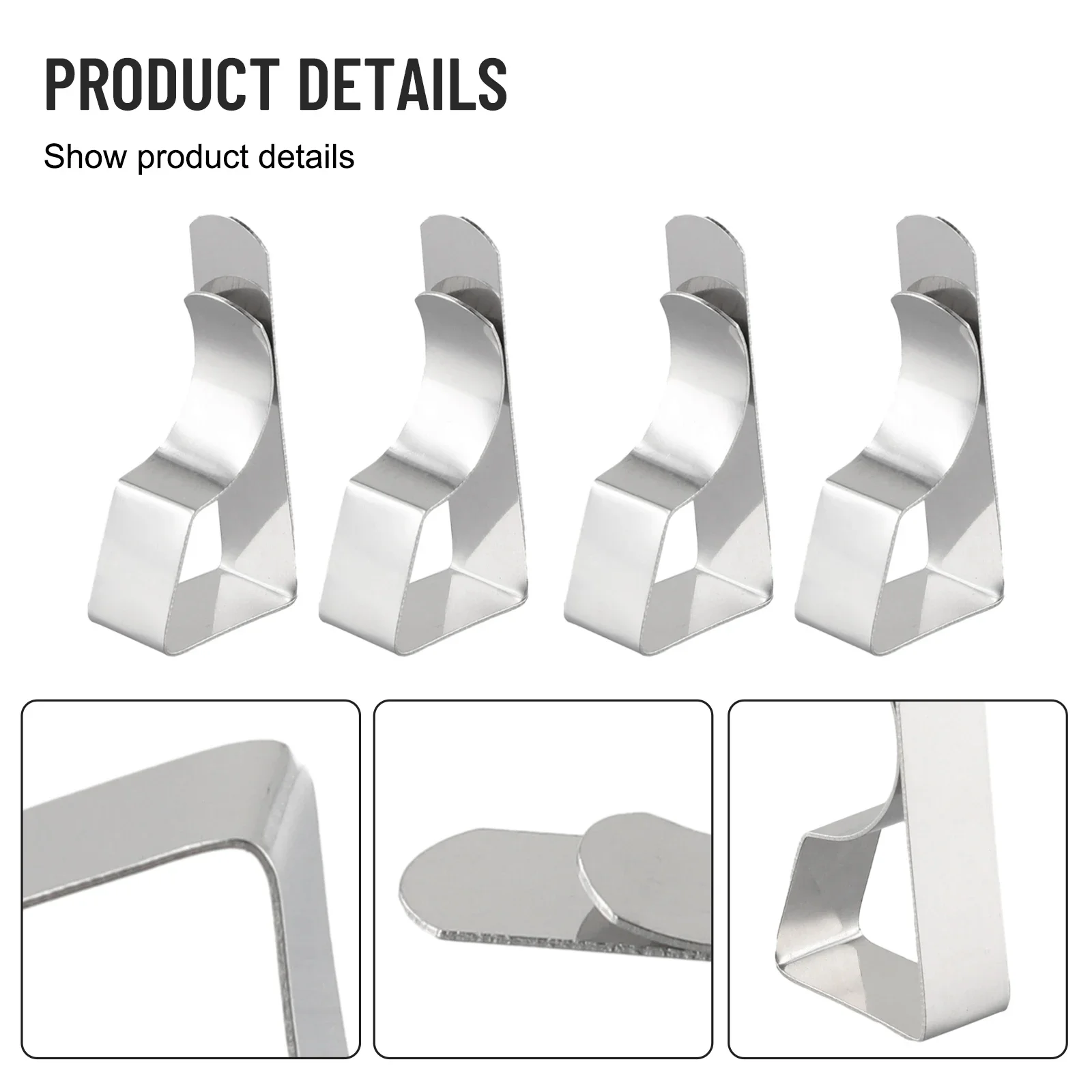 8Pcs Stainless Steel Tablecloth Clamps Tablecloth Clamps Holder Clips 5.1 * 2.6 * 1.3cm For Kitchen Dining Bar
8Pcs Stainless Steel Tablecloth Clamps Tablecloth Clamps Holder Clips 5.1 * 2.6 * 1.3cm For Kitchen Dining Bar