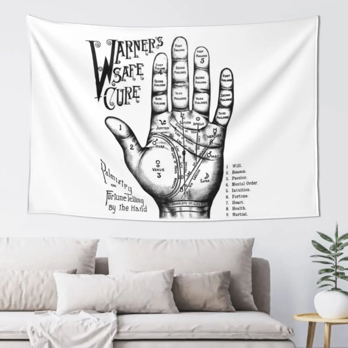 Palmreading - Vintage palmistry - Fortunetelling - NewAge Tarot Psychic Tapestry Room Design Wall Decorations Tapestry
Palmreading - Vintage palmistry - Fortunetelling - NewAge Tarot Psychic Tapestry Room Design Wall Decorations Tapestry