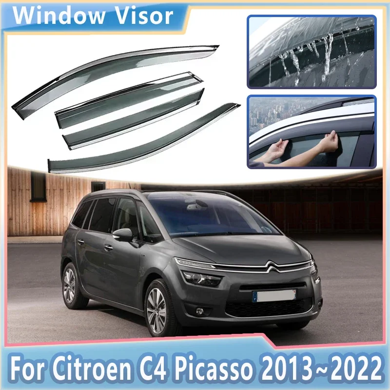 Car Rain Deflector For Citroen C4 Picasso Accessories 2013~2022 Window Visor Rain Eyebrow Shield Awning Guard Cover Accessories
Car Rain Deflector For Citroen C4 Picasso Accessories 2013~2022 Window Visor Rain Eyebrow Shield Awning Guard Cover Accessories