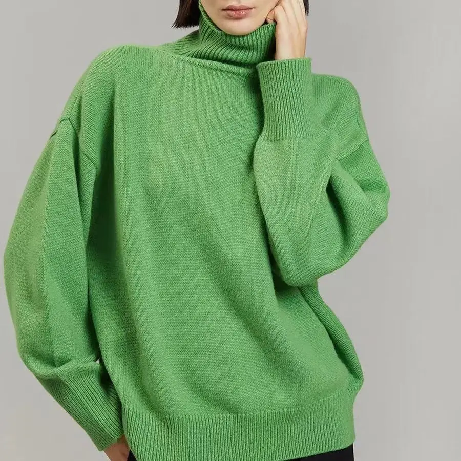 New Autumn Winter Wool Blend Knitted Pullovers Top for Women Turtleneck Thin Long Sleeve Sweaters Female Clothes
New Autumn Winter Wool Blend Knitted Pullovers Top for Women Turtleneck Thin Long Sleeve Sweaters Female Clothes