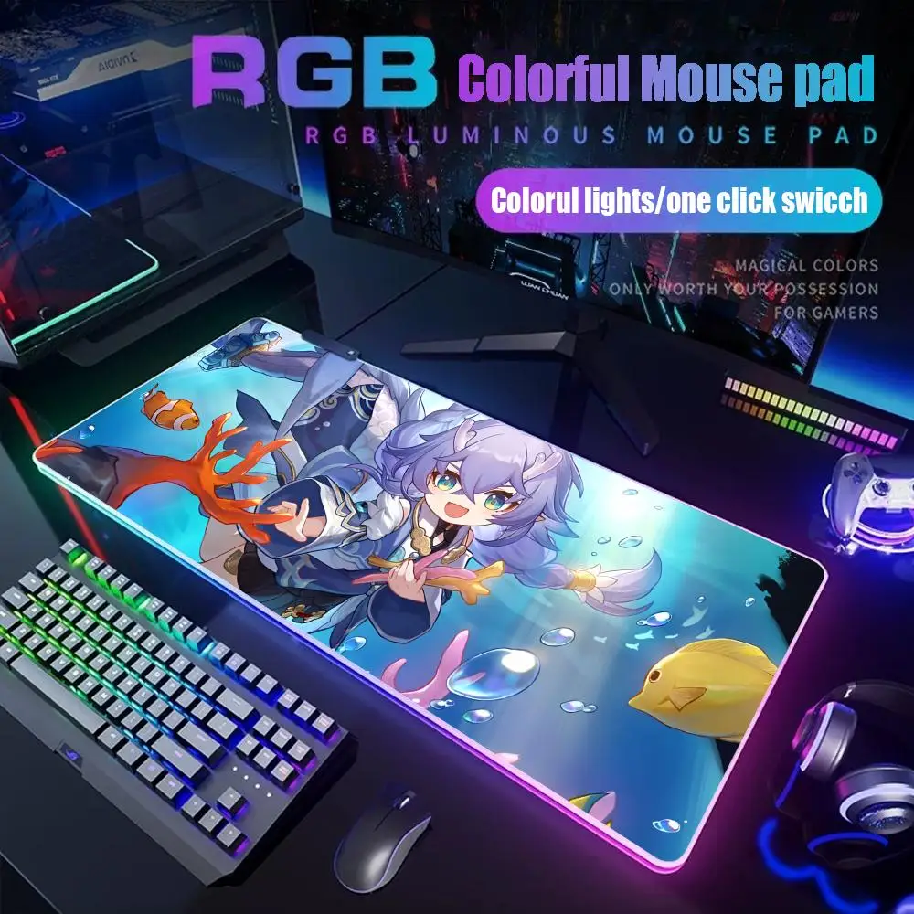 Bailu Honkai Mouse Pad Gamer Rgb Desk Mat Back Light Led Mousepad Setup Gaming Accessories Deskmat Big Mousepepad Backlight
Bailu Honkai Mouse Pad Gamer Rgb Desk Mat Back Light Led Mousepad Setup Gaming Accessories Deskmat Big Mousepepad Backlight