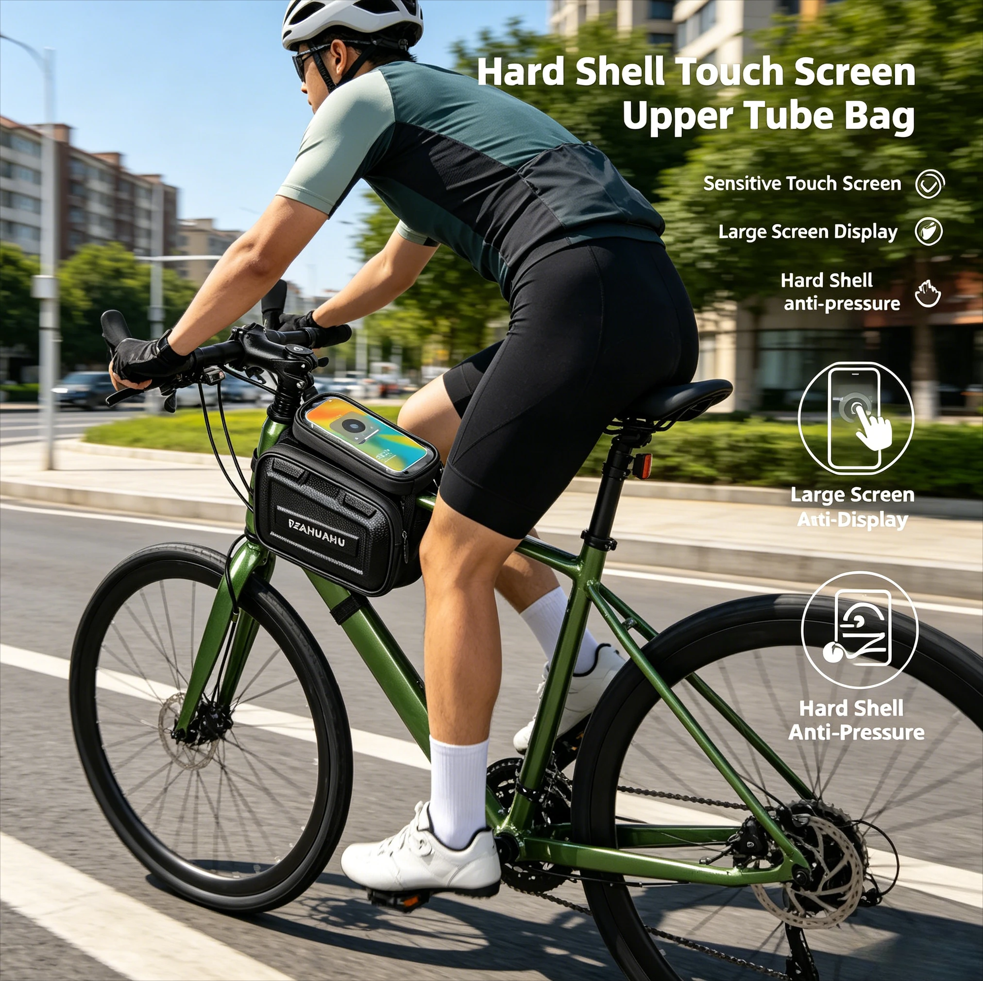 OFFBONDAGE Phone Hard Case Waterproof Reflective Large Capacity Top Tube Bag MTB Road Bicycle Saddle Bag Head Bag Front Beam Bag
OFFBONDAGE Phone Hard Case Waterproof Reflective Large Capacity Top Tube Bag MTB Road Bicycle Saddle Bag Head Bag Front Beam Bag