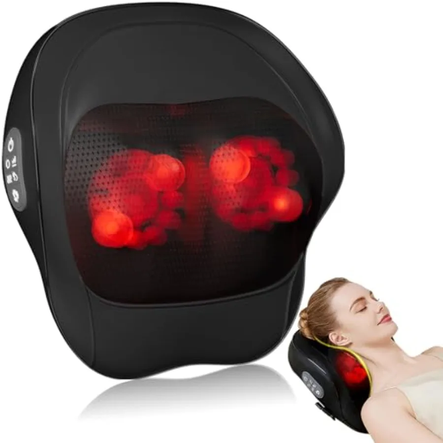 Rechargeable Back and Neck Massager with Heat 6 New Upgrade for Pain Relief Deep Tissue 4D Massage Heads 20 Massage Contacts fo
Rechargeable Back and Neck Massager with Heat 6 New Upgrade for Pain Relief Deep Tissue 4D Massage Heads 20 Massage Contacts fo