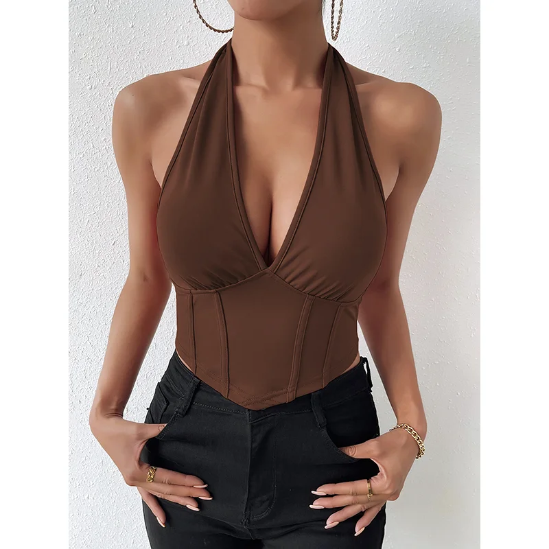 Gymdolphins Women Sexy V-Neck Backless Halterneck Camisoles 2023 Summer New Tight Sports Bra Casual Yoga Fitness Tank Top
Gymdolphins Women Sexy V-Neck Backless Halterneck Camisoles 2023 Summer New Tight Sports Bra Casual Yoga Fitness Tank Top