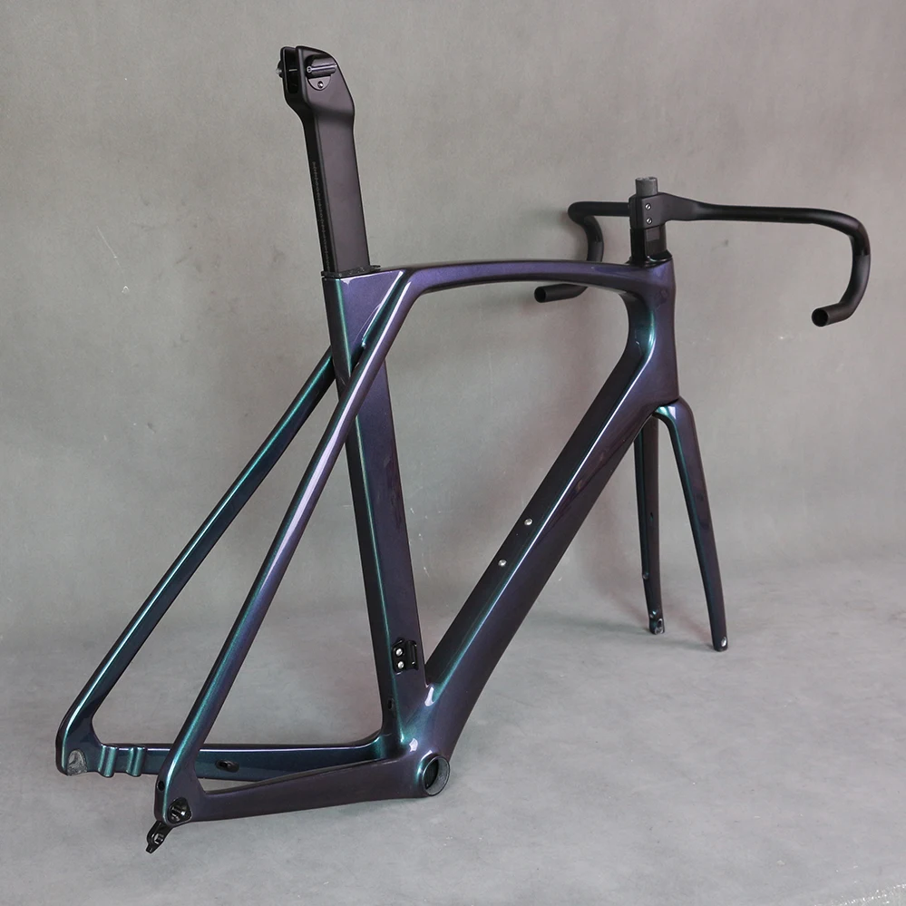 Carbon Frame EPS Technology Cycling Bicycle Disc Brake Bike T1000 Frameset Road Bicycle Parts 700*30C Chameleon 1008 TT-X34
Carbon Frame EPS Technology Cycling Bicycle Disc Brake Bike T1000 Frameset Road Bicycle Parts 700*30C Chameleon 1008 TT-X34