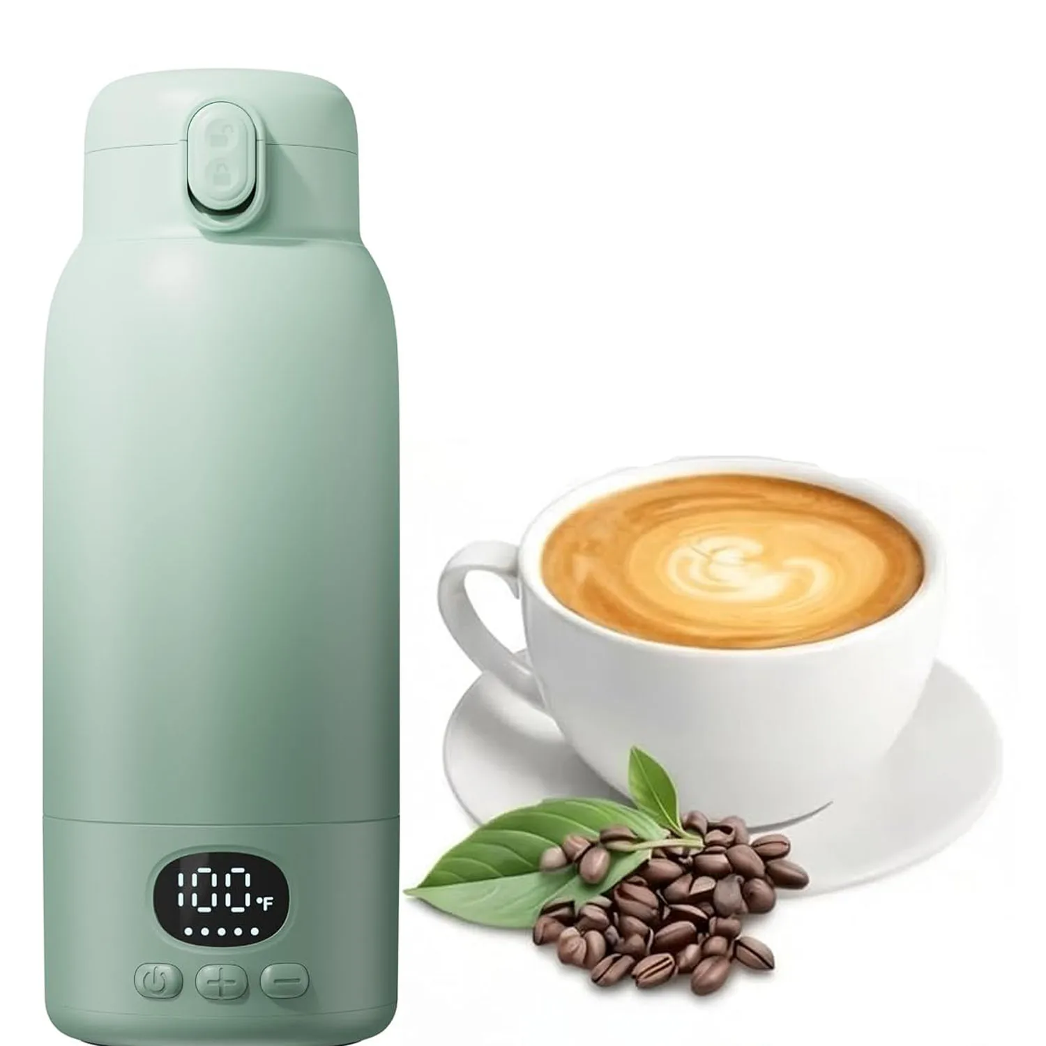 500ml Dark Green Insulated Water Cup Heated Water Cup Easy To Carry Suitable For Milk Coffee Heater Gifts For Family And Friend
500ml Dark Green Insulated Water Cup Heated Water Cup Easy To Carry Suitable For Milk Coffee Heater Gifts For Family And Friend