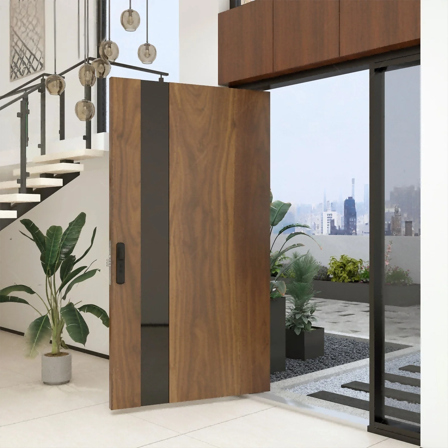 Fashion Wood Grain Color Patchwork Gray Check Pattern Aluminum Front Door Surface Anodized Durable Silent Manual Hinged Doors
Fashion Wood Grain Color Patchwork Gray Check Pattern Aluminum Front Door Surface Anodized Durable Silent Manual Hinged Doors