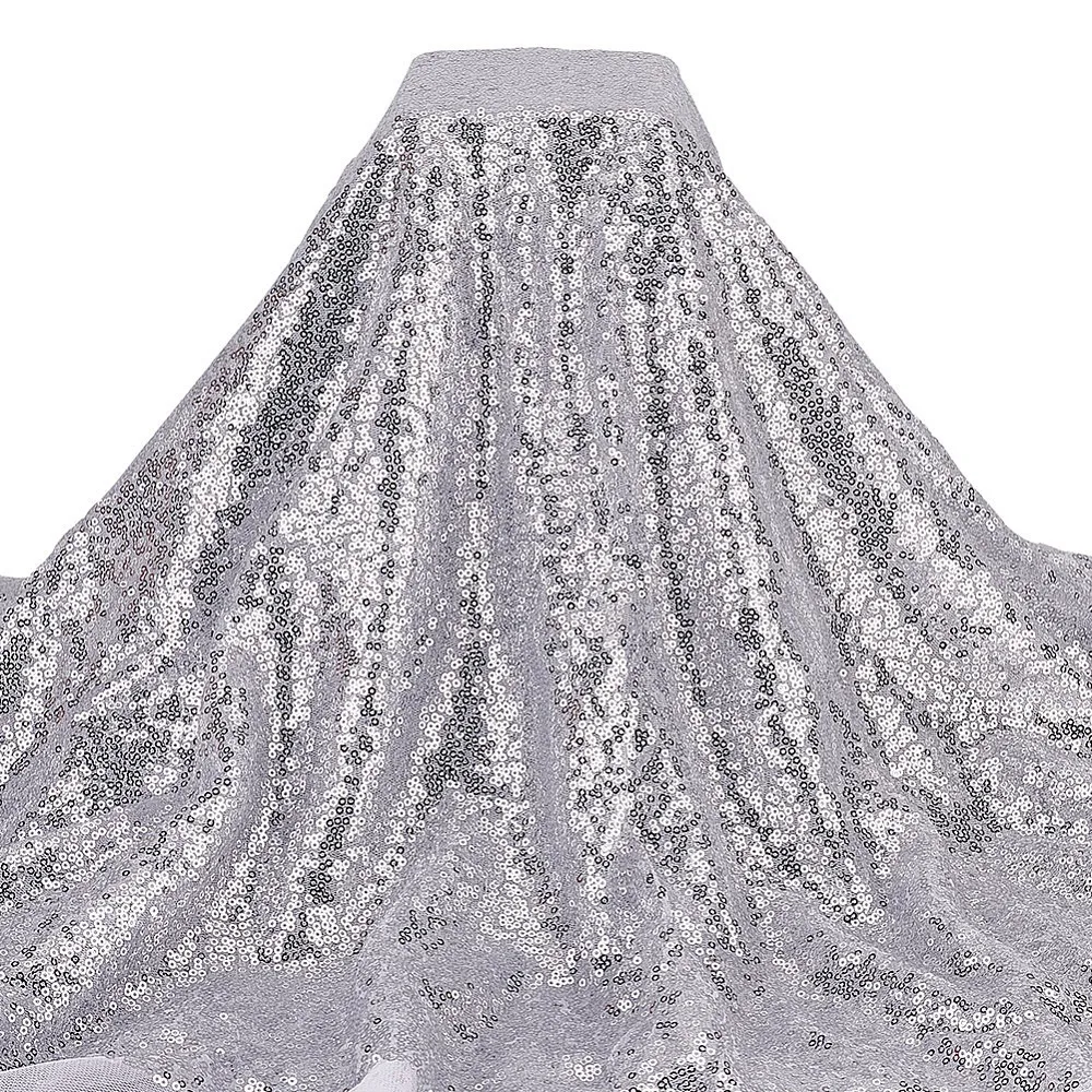 Sequin PET Polyester Fabric Clothing Accessories Silver 122cm
Sequin PET Polyester Fabric Clothing Accessories Silver 122cm