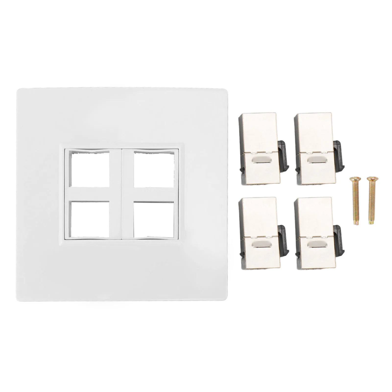 Настенная пластина Cat 6 Ethernet, 4 порта «мама-мама», чтобы избежать мелодии, интернет-стенная пластина для CAT5 CAT5E CAT6 CAT6A 86 x 86 мм
Настенная пластина Cat 6 Ethernet, 4 порта «мама-мама», чтобы избежать мелодии, интернет-стенная пластина для CAT5 CAT5E CAT6 CAT6A 86 x 86 мм