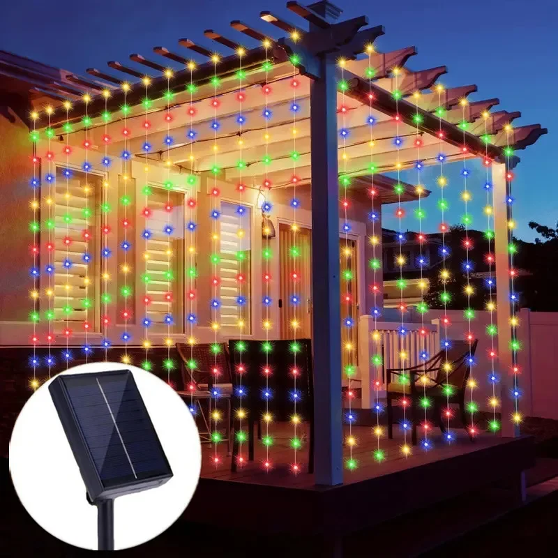 Solar Curtain LED String Light Summer Decor Wedding Camping Gazebo Pavilion Patio Umbrella Garden Outdoor Landscape Lighting
Solar Curtain LED String Light Summer Decor Wedding Camping Gazebo Pavilion Patio Umbrella Garden Outdoor Landscape Lighting
