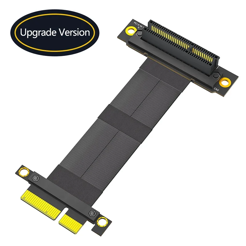 NEW PCIE X4 Extension Cable Riser Extender Gold-plated Connector PCI Express 3.0 4X Male to Female 90 Degree Slot Flexible Cable
NEW PCIE X4 Extension Cable Riser Extender Gold-plated Connector PCI Express 3.0 4X Male to Female 90 Degree Slot Flexible Cable