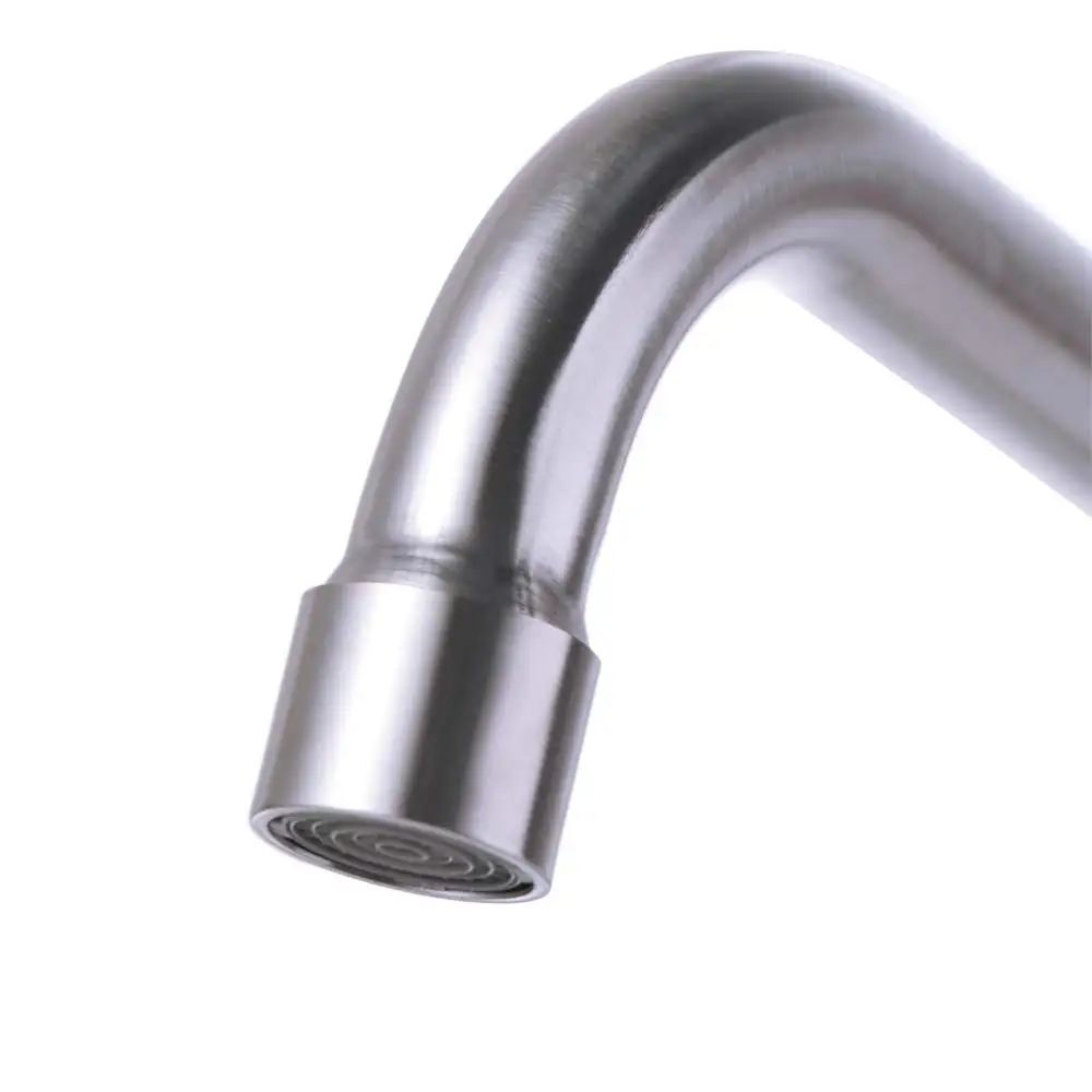 Wall Mounted Rotatable Kitchen Faucet Splash-proof Curved Design Sink Water Tap Horizontal Universal Single Cold Water Faucet