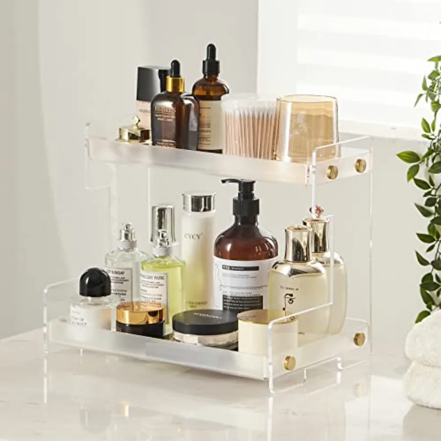 FFK Bathroom Organizer Countertop, 2 Tier Bathroom Counter Organizer Kitchen Spice Rack Cosmetic Organizer, Countertop Storage
FFK Bathroom Organizer Countertop, 2 Tier Bathroom Counter Organizer Kitchen Spice Rack Cosmetic Organizer, Countertop Storage
