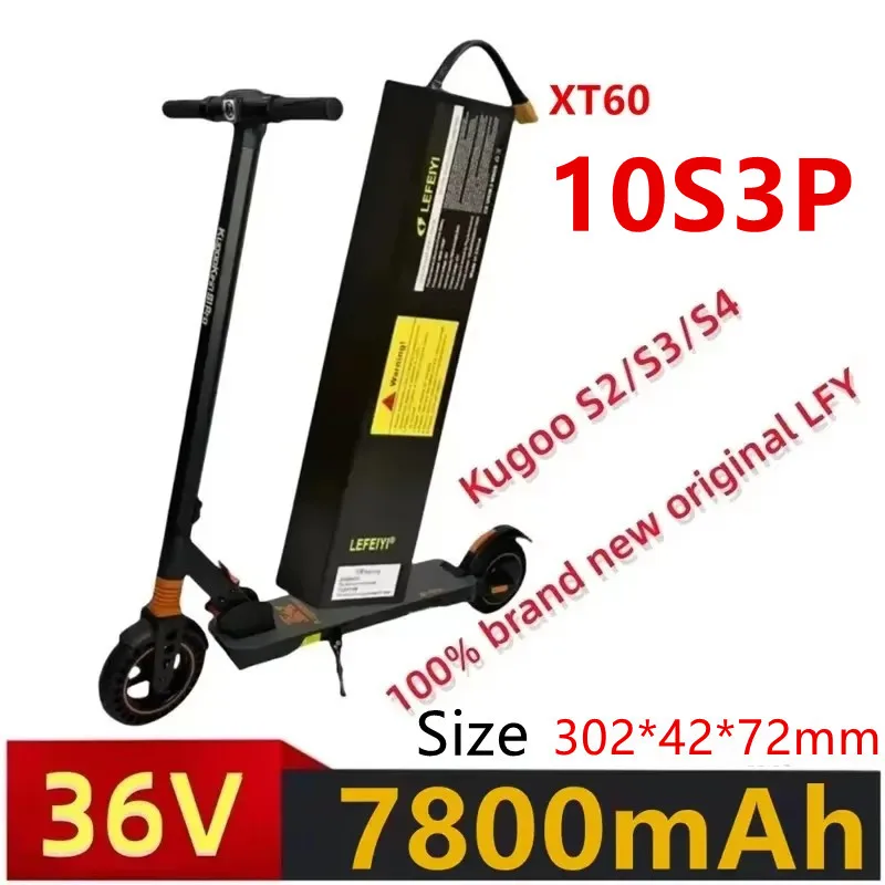 36V lithium-ion battery 7800mAh.10S3P.500W. Suitable for high-power electric scooters+free delivery
36V lithium-ion battery 7800mAh.10S3P.500W. Suitable for high-power electric scooters+free delivery