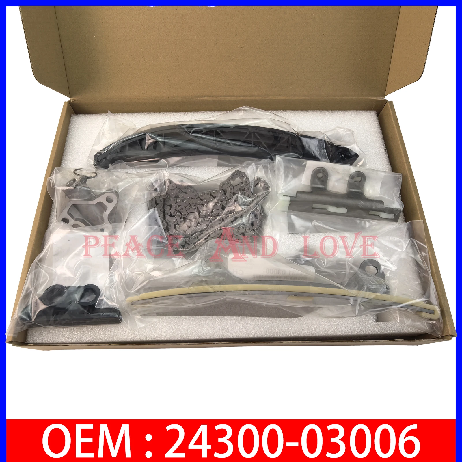 Brand new 24300-03006 Car Engine Timing Chain Kit For Hyundai Kia 2430003006
Brand new 24300-03006 Car Engine Timing Chain Kit For Hyundai Kia 2430003006