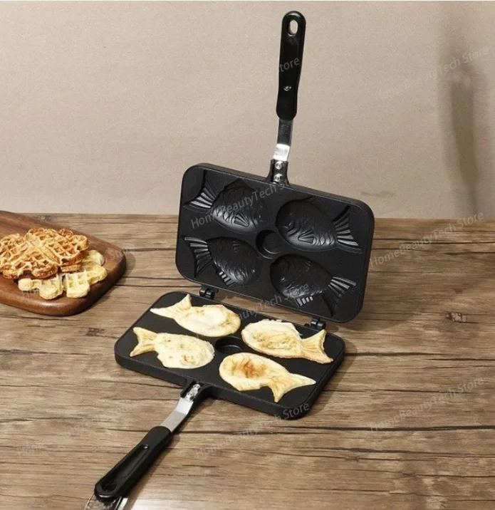 Non-stick Taiyaki Molds, Home Waffle Molds, Egg Cake Molds, Four-fish Baking Molds Breakfast Machine Bread Machine
Non-stick Taiyaki Molds, Home Waffle Molds, Egg Cake Molds, Four-fish Baking Molds Breakfast Machine Bread Machine