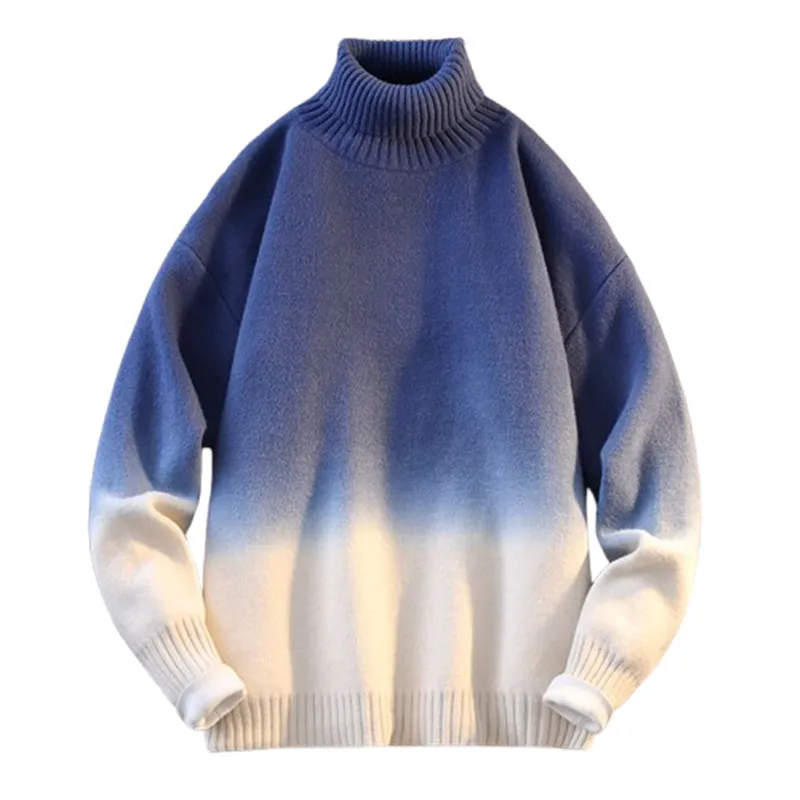 Korean Style Turtleneck Sweater Men Autumn Winter knitted Pullovers Fashion Tie-Dye Warm Knit Sweater Loose Streetwear Knitwear
Korean Style Turtleneck Sweater Men Autumn Winter knitted Pullovers Fashion Tie-Dye Warm Knit Sweater Loose Streetwear Knitwear