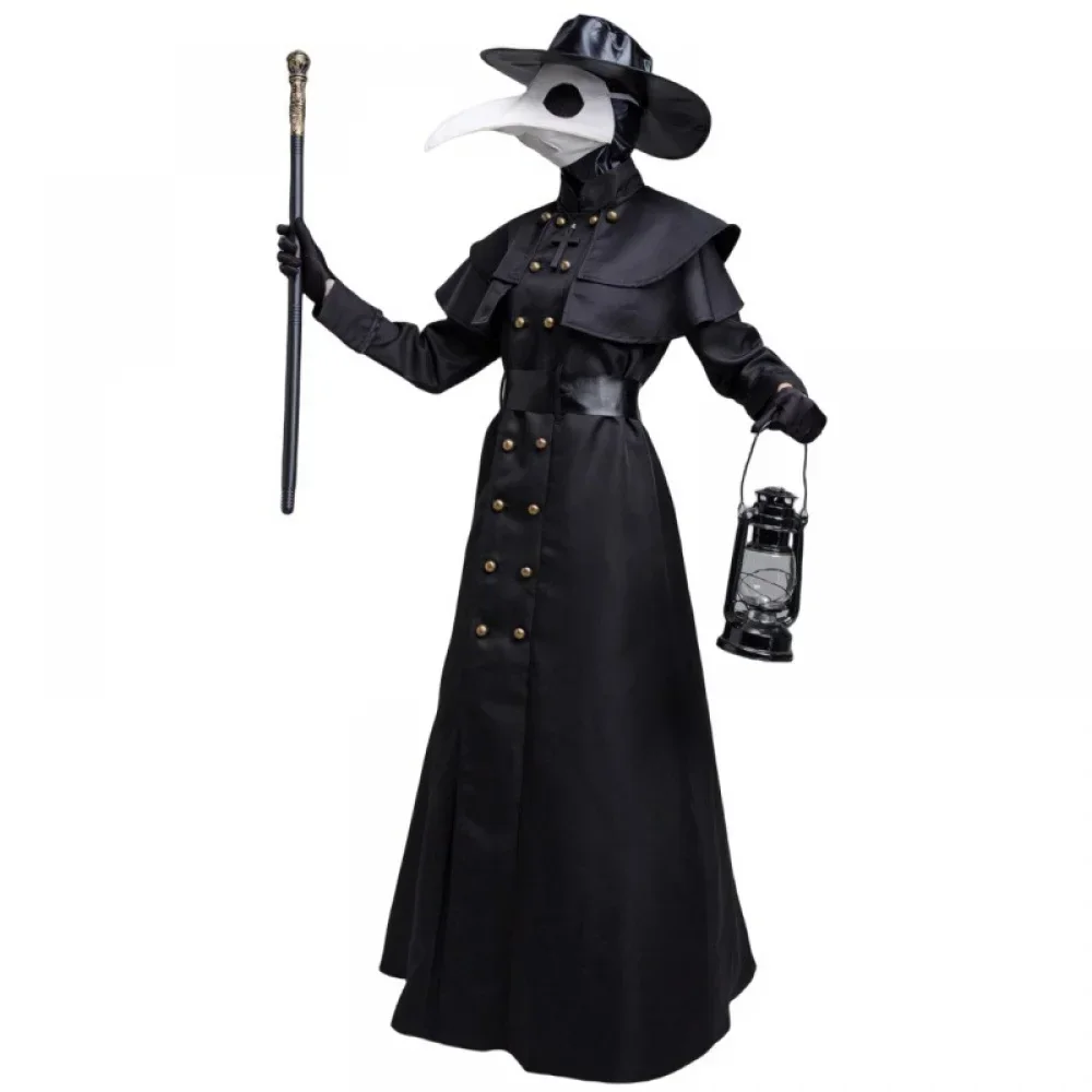 Men's Plague Doctor Costume Outfit with Long Nose Bird Mask Halloween Historical Doctor Attire for Adults
Men's Plague Doctor Costume Outfit with Long Nose Bird Mask Halloween Historical Doctor Attire for Adults