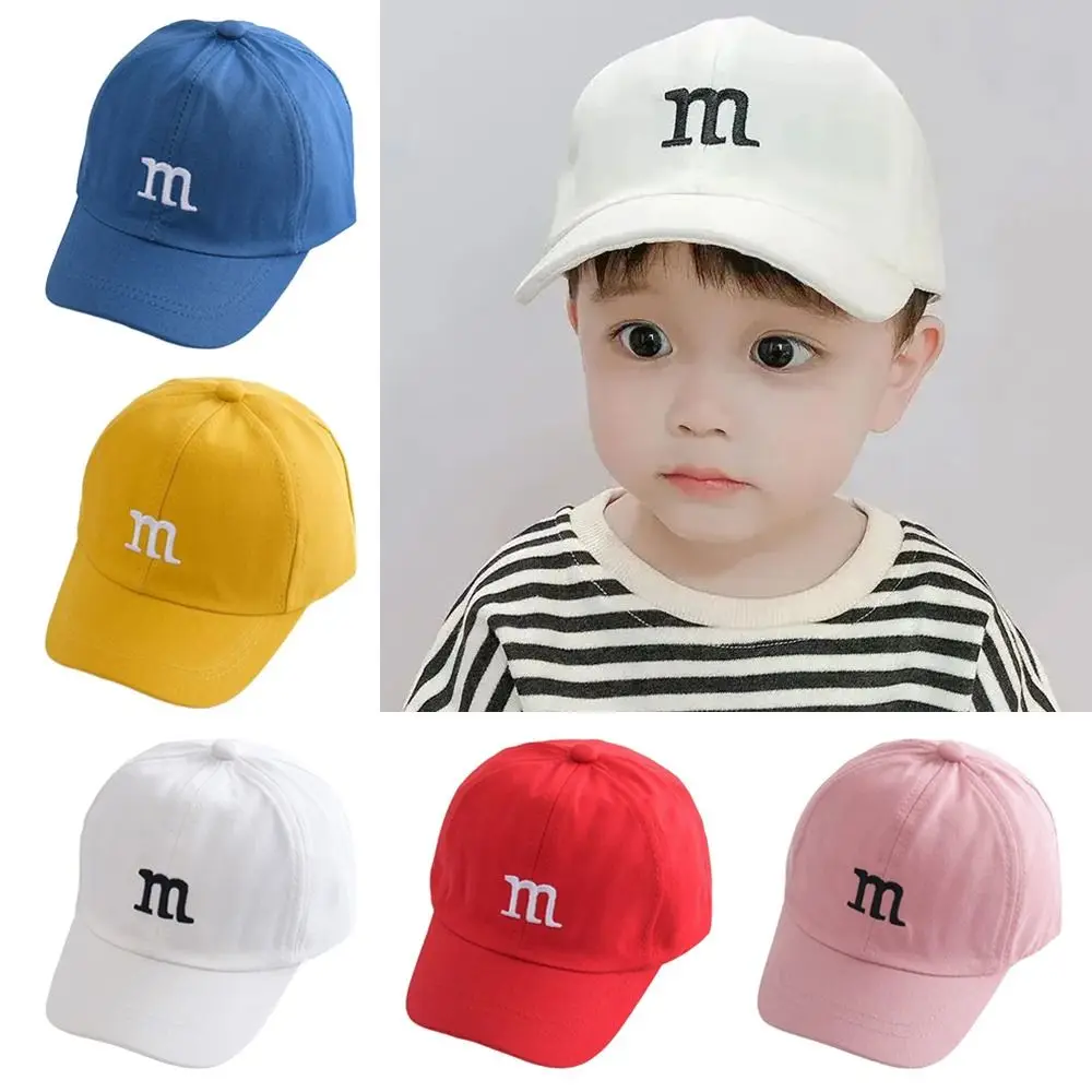New Fashion M Letter Baseball Cap Embroidered Cotton Sunscreen Baby Hat Adjustable Children's Hats Girls Boy
New Fashion M Letter Baseball Cap Embroidered Cotton Sunscreen Baby Hat Adjustable Children's Hats Girls Boy