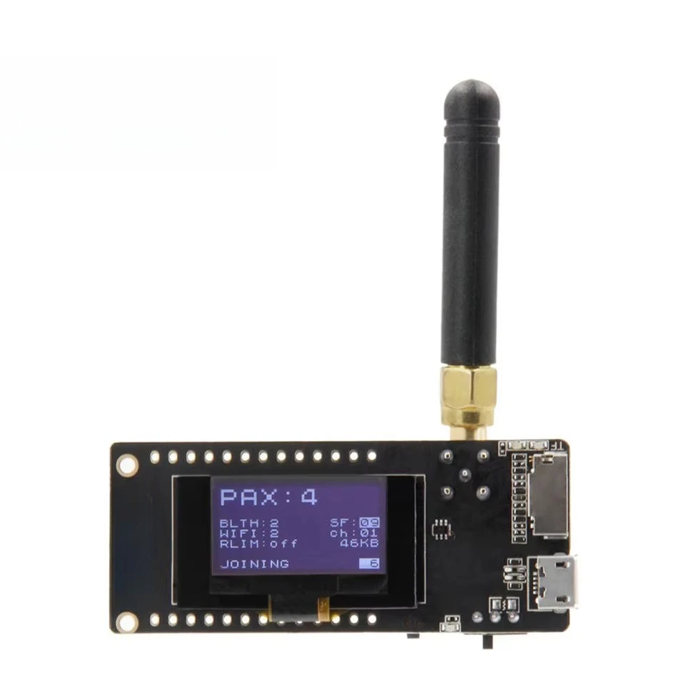 For LILYGO TTGO LoRa32 V2.1 Paxcounter version433/868/915/923MhzESP32 LoRa development board 0.96 inch OLEDWIFI Bluetooth module
For LILYGO TTGO LoRa32 V2.1 Paxcounter version433/868/915/923MhzESP32 LoRa development board 0.96 inch OLEDWIFI Bluetooth module