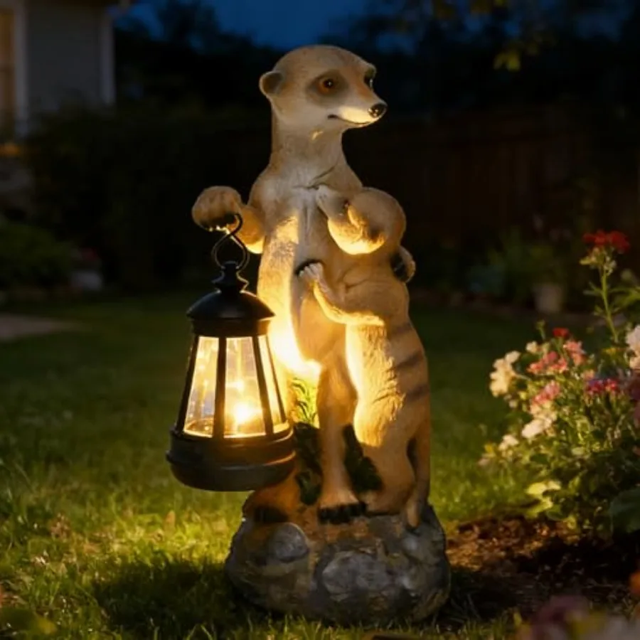 Mother and Baby Solar Garden Statue Outdoor Decor Resin Figurine with Lantern Lights Waterproof Lawn Ornament Animal Sculpture
Mother and Baby Solar Garden Statue Outdoor Decor Resin Figurine with Lantern Lights Waterproof Lawn Ornament Animal Sculpture