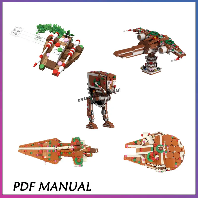 500PCS New Gingerbread AT-ST Millennium Falcon Snowspeeder Rebel Fighter Model Building Blocks DIY Assembly Toys Kids Xmas Gifts
500PCS New Gingerbread AT-ST Millennium Falcon Snowspeeder Rebel Fighter Model Building Blocks DIY Assembly Toys Kids Xmas Gifts