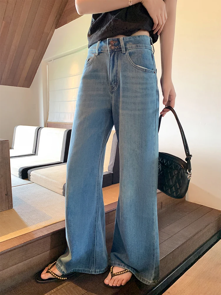 Темно-синие широкие джинсы с высокой талией, женские свободные джинсы прямого кроя, летние новые джинсы Sle для поездок на работу от Zeng Xiaoxian
Темно-синие широкие джинсы с высокой талией, женские свободные джинсы прямого кроя, летние новые джинсы Sle для поездок на работу от Zeng Xiaoxian