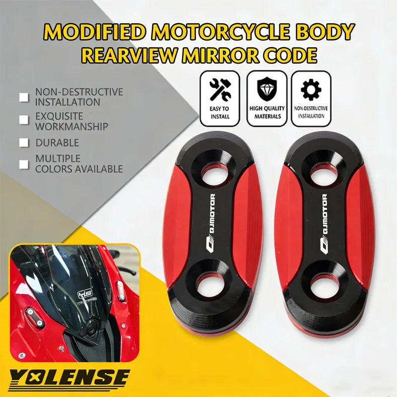 For QJMOTOR SRK800RR SRK600RS SRK600RR SRK800RS SRK 800RR 600RR 800RR CNC Rearview Mirrors Seat Decorative Cover Mirror Base
For QJMOTOR SRK800RR SRK600RS SRK600RR SRK800RS SRK 800RR 600RR 800RR CNC Rearview Mirrors Seat Decorative Cover Mirror Base